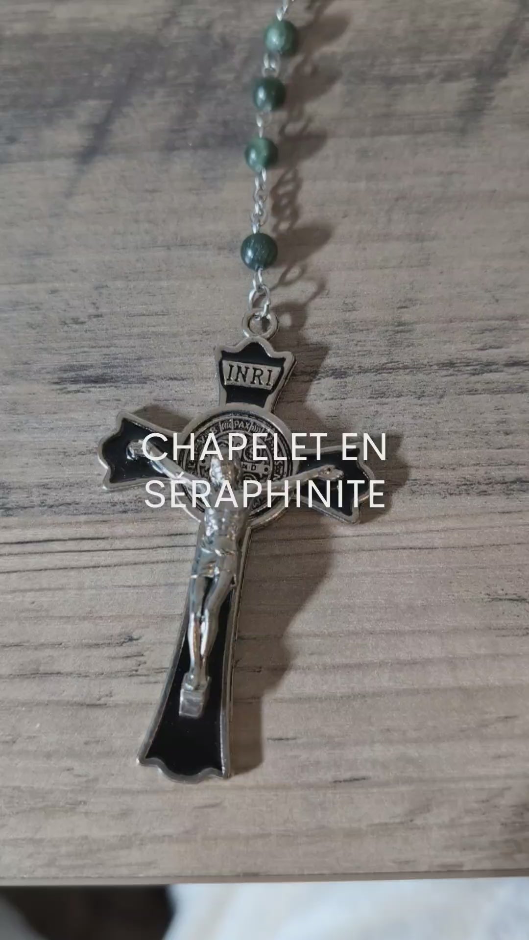 Chapelet En Séraphinite, talisman de la grâce angélique