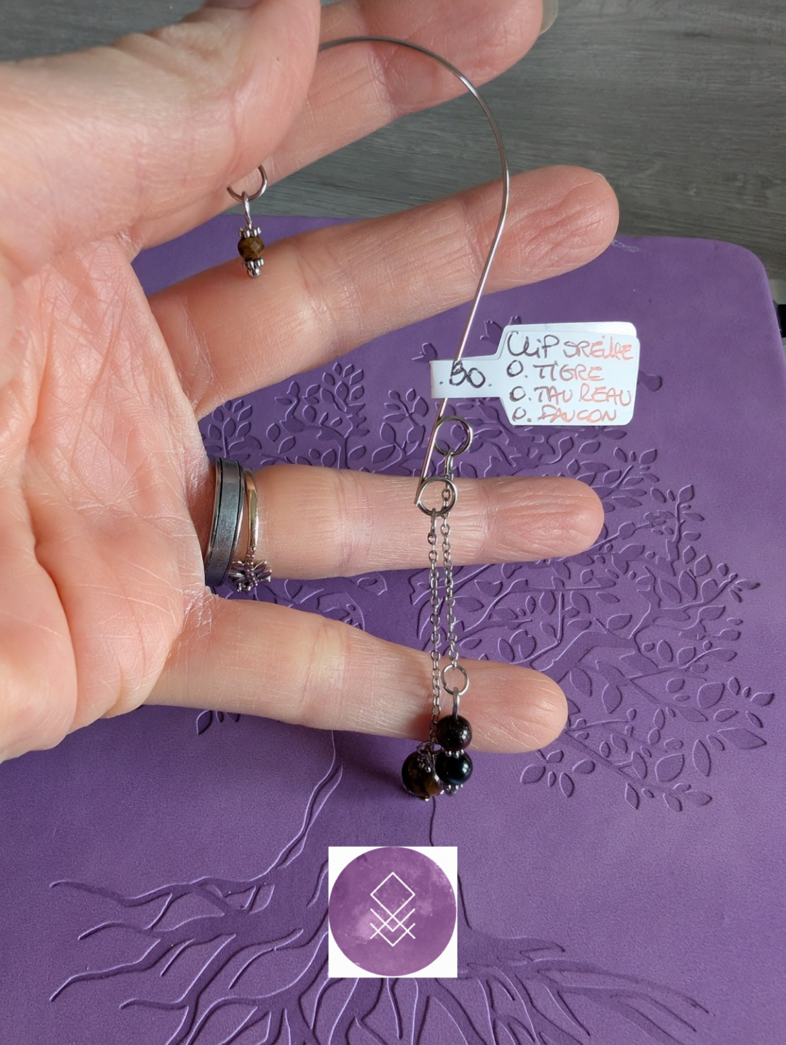 Clip d'Oreille protection Œil de Tigre, Taureau & Faucon