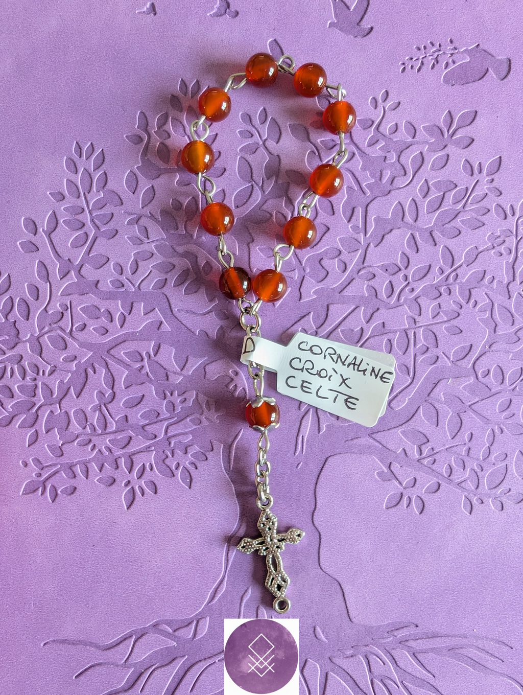 Dizainier force et vitalité en cornaline