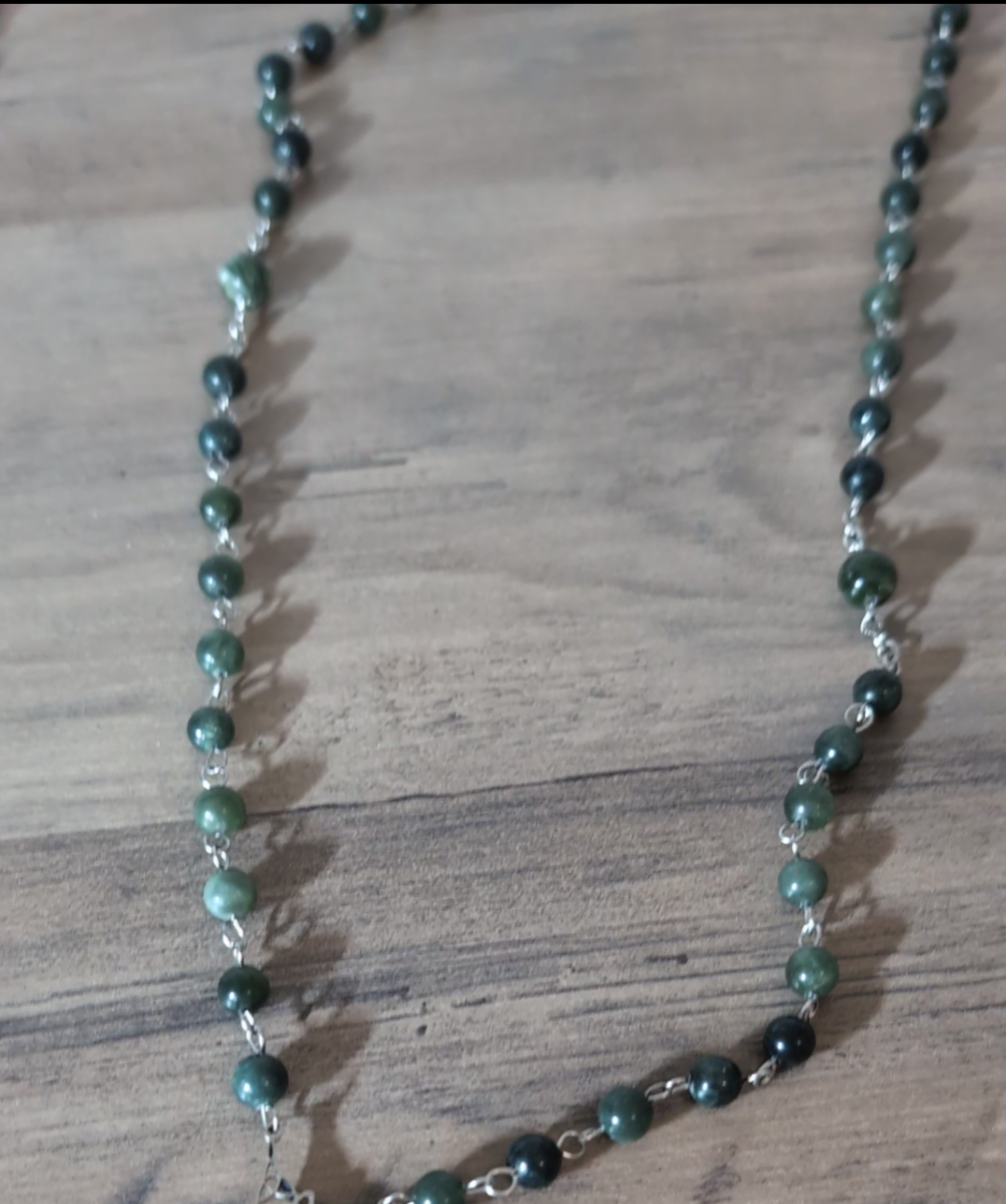 Chapelet En Séraphinite, talisman de la grâce angélique