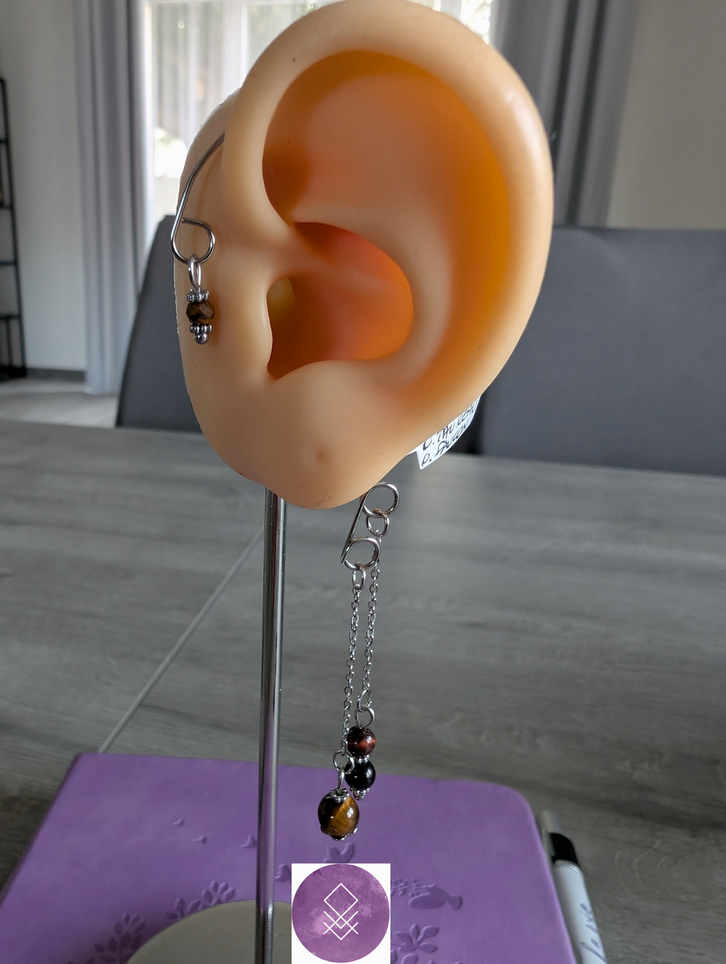 Clip d'Oreille protection Œil de Tigre, Taureau & Faucon