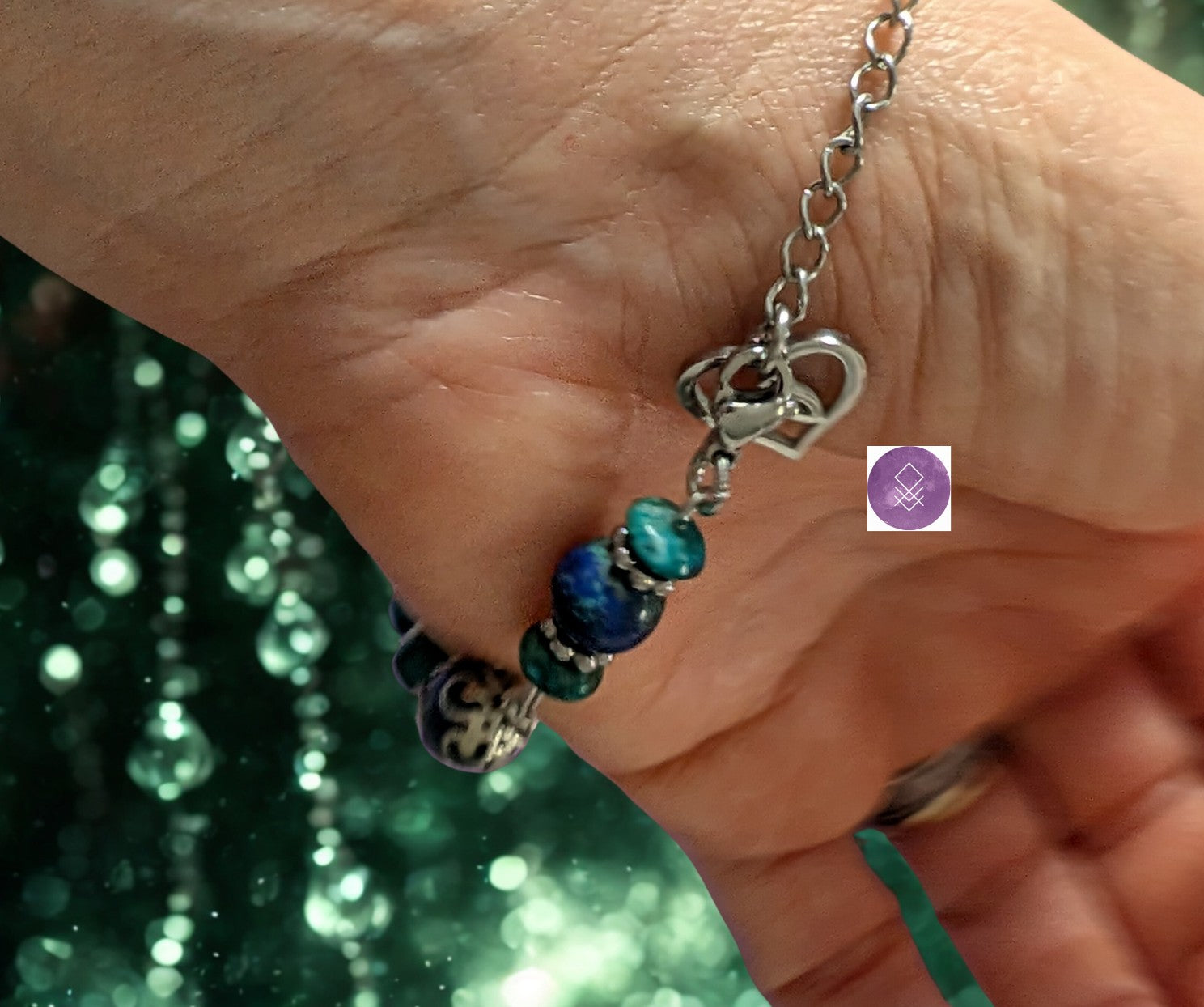 Bracelet apaisement en pierres de chrysocolle