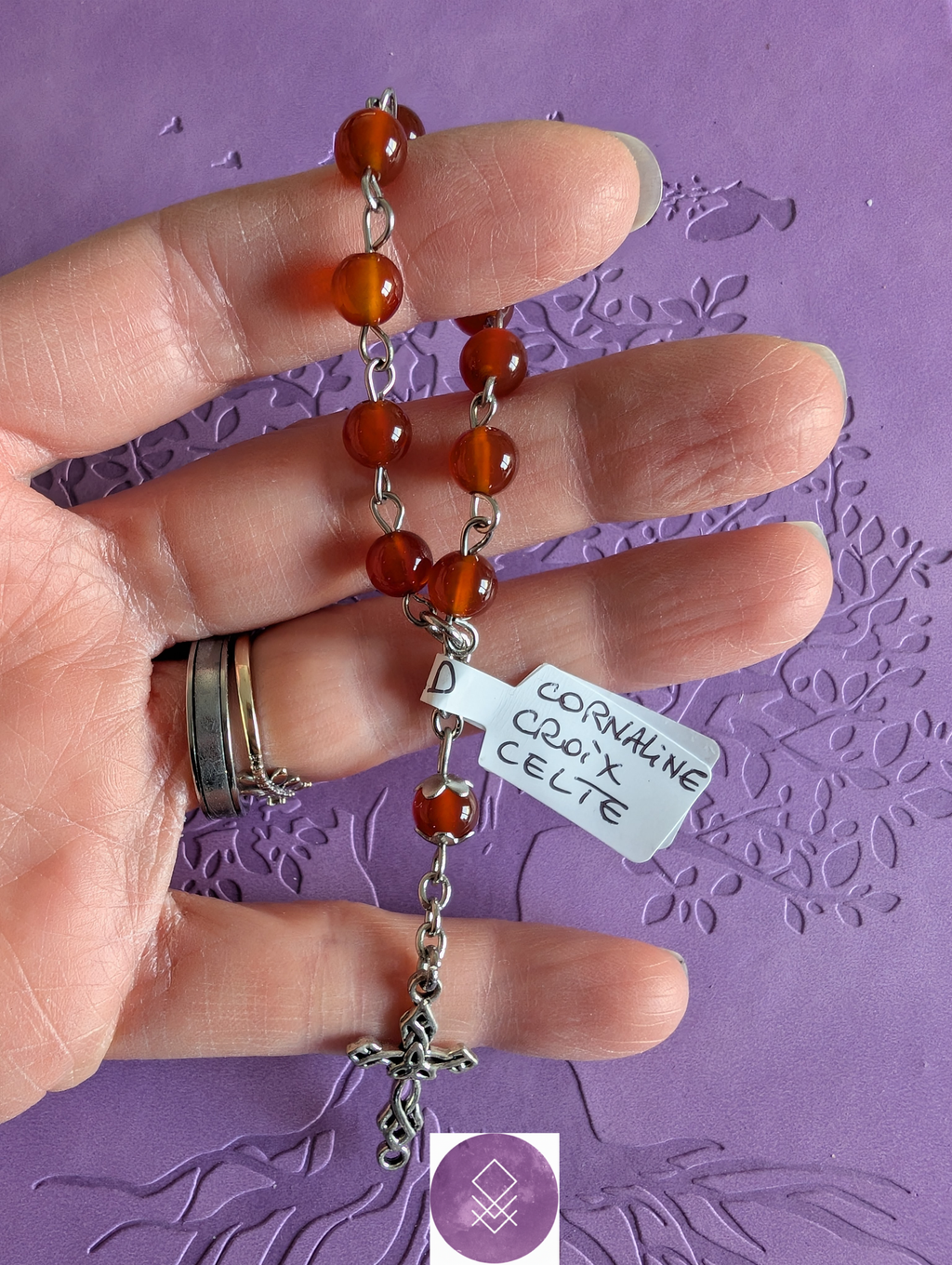 Dizainier force et vitalité en cornaline